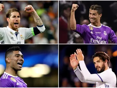 UEFA memilih 18 pemain untuk mengisi skuat terbaik Liga Champions 2016-2017.  Berikut delapan pemain terbaik yang berasal dari Real Madrid.