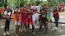 La'eeb sendiri sudah cukup lama berada di Indonesia. Sejak bulan kemarin, maskot imut ini menyapa masyarakat Indonesia tepatnya di kota Denpasar, Palembang, Bandung, Semarang, Surabaya, Solo, dan Banjarmasin. (Dok. SCM)