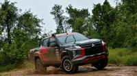 Mitsubishi Triton tunggangan Rifat Sungkar di AXCR 2022. (MMKSI)