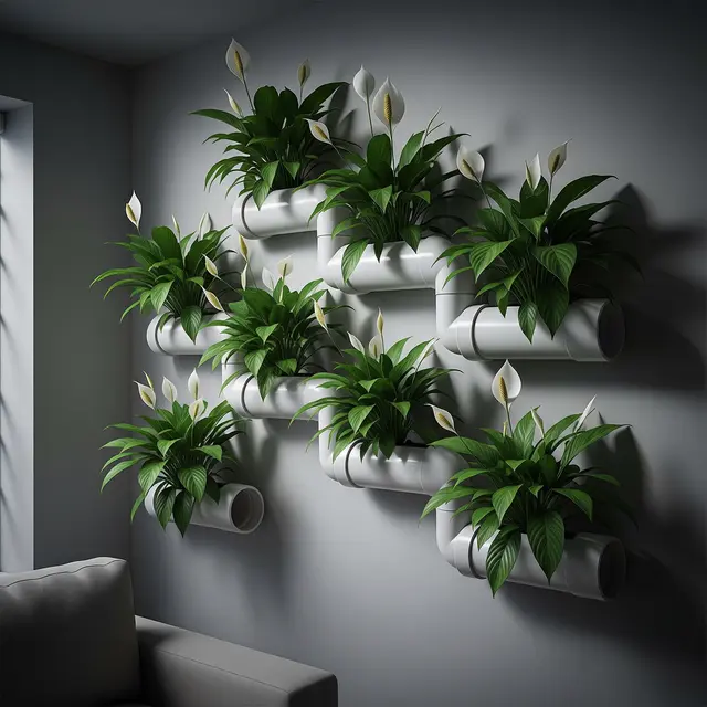 Tanaman Paling Tahan Panas untuk Kebun Vertikal PVC (Image by Gemini AI)