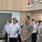 Menteri Perhubungan Budi Karya Sumadi menerima kedatangan Penjabat (Pj) Gubernur DKI Jakarta Heru Budi Hartono di Gedung Kementerian Perhubungan, Jakarta Pusat. (Dok. Liputan6.com/Winda Nelfira)