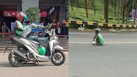 Driver ojol saat istirahat (Ist)