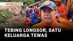 Tebing setinggi 25 meter longsor menimpa rumah di Trenggalek, Jawa Timur. Satu keluarga yang terdiri dari lima orang tertimbun, empat di antaranya meninggal dunia.