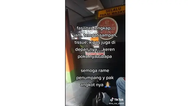 Viral Angkot Punya Fasilitas Lengkap Berlantai Keramik, Bikin Penumpang Betah