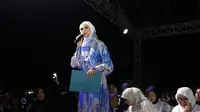 Putri Zulkifli Hasan (Zulhas) dalam acara Lampung Bersholawat pada Sabtu (9/9/2023) malam. (Foto: Dok PAN)