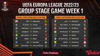 Jadwal Live Streaming Liga Europa 2022/2023 Matchweek 1 di Vidio 8-9 September, Malam Hari