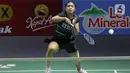 Kemenangan atas Putri Kusuma Wardani mengantar Gregoria Mariska Tunjung melaju ke babak 16 besar Indonesia Open 2024. (Liputan6.com/Herman Zakharia)