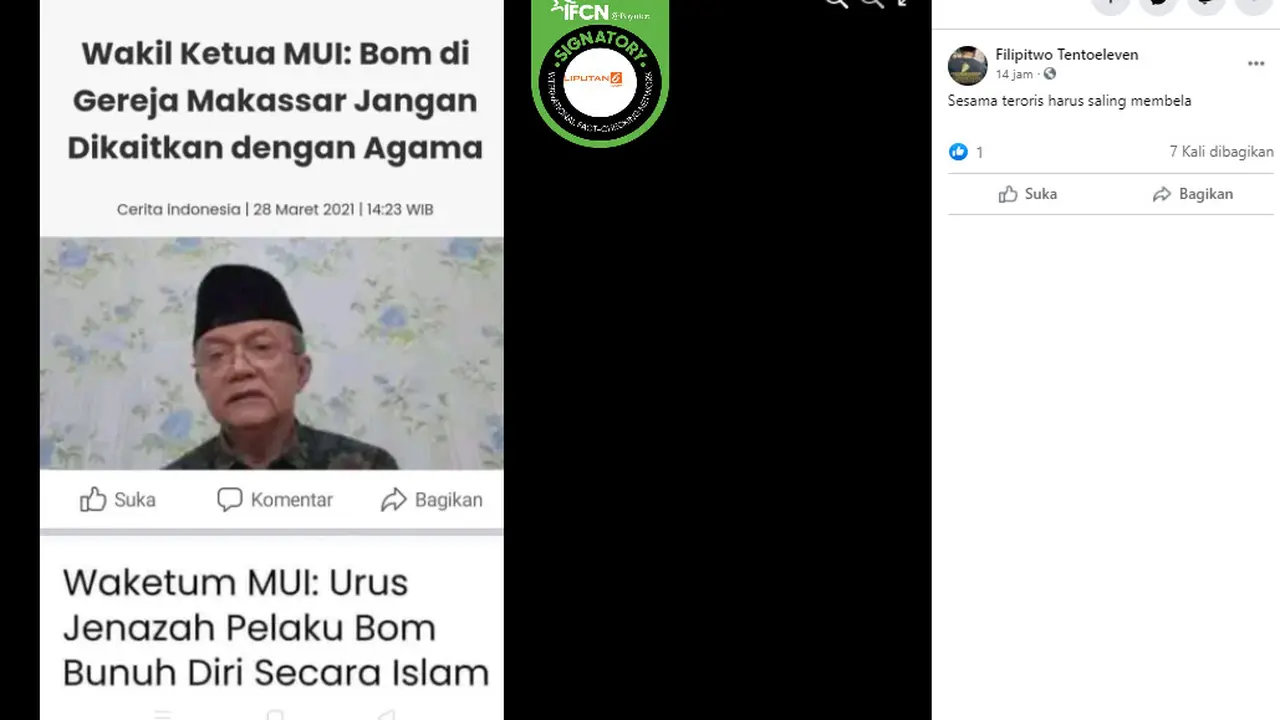 Cek Fakta Liputan6.com menelusuri klaim pernyataan Waketum MUI KH Anwar Abbas tentang mengurus pelaku bom bunuh diri secara Islam