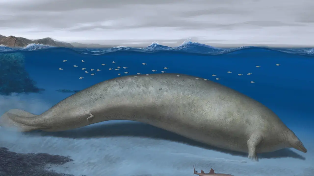 Ilustrasi Wujud dari Perucetus Colossus