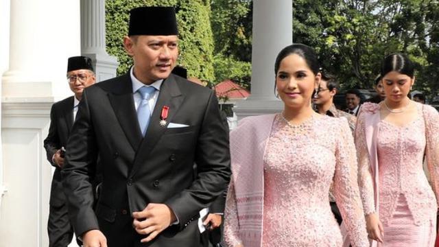 Annisa Pohan Berkebaya Pink Serasi dengan Putrinya Amira yang Semakin Memesona saat Pelantikan AHY