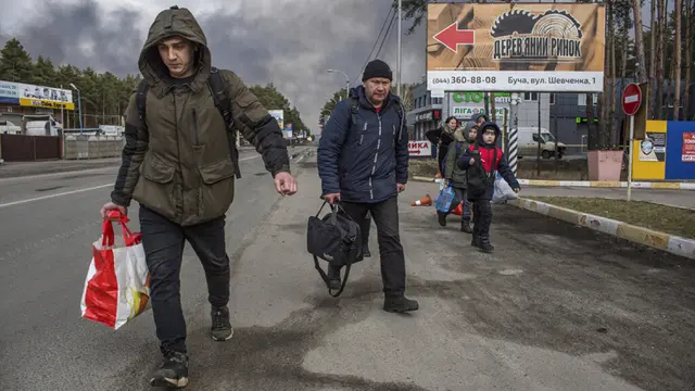 FOTO: Melarikan Diri dari Perang Ukraina