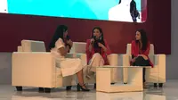 Talkshow "Jangan Lagi Anggap Wajar Body Shaming" bersama Wenny Dewanti dan Tara de Thouars di Fimela Fest 2019, Minggu (17/11/2019) (Liputan6.com/Putu Elmira)