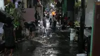 Banjir merendam rumah sejumlah warga Surabaya. (Istimewa)