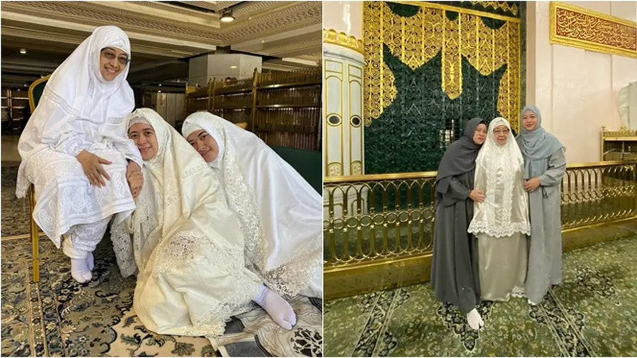 6 Potret Kebersamaan Puan Maharani dan Megawati di Tanah Suci, Penuh Kehangatan