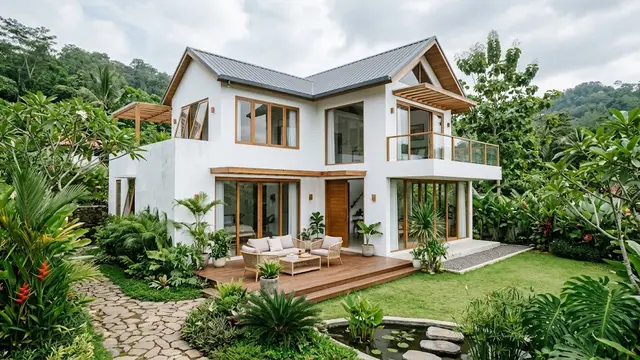 Inspirasi Desain Rumah Warna Putih/AI Generated
