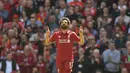 Liverpool menjalani musim yang mengecewakan, tetapi ada satu pemain yang performanya terus stabil dan terus memproduksi gol. Ia adalah Mohamed Salah. (Foto: AFP/Pool/Paul Ellis)