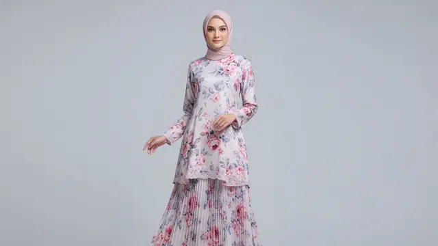 Baju Kurung Motif Floral