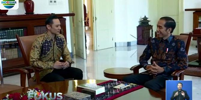 Bertemu di Istana, AHY Ucapkan Selamat Kepada Jokowi