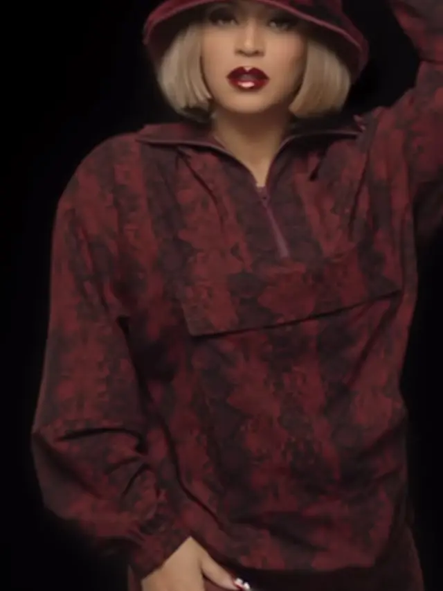 Gaya Beyonce Berambut Bob dengan Outfit Merah Membara/dok. (@weareivypark)