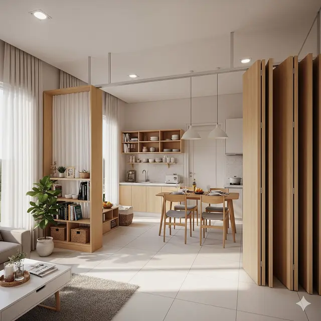Konsep Open Space dan Partisi Fleksibel
