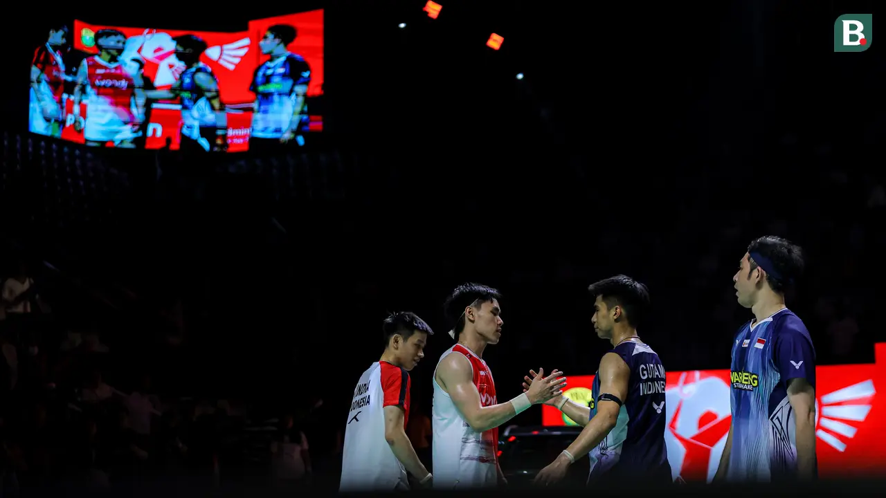 Foto: Raymond/Joaquin Wakili Ganda Putra Indonesia di Final Indonesia Open setelah Tumbangkan Sabar/Reza
