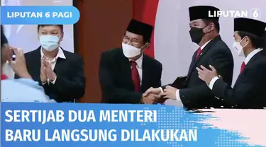 Setelah dilantik pada Rabu (16/06) siang, dua menteri baru hasil perombakan langsung melakukan serah terima jabatan pada sore hari. Hadi Tjahjanto yang dilantik jadi Menteri ATR/ BPN ungkapkan tiga amanah dari Presiden Jokowi.
