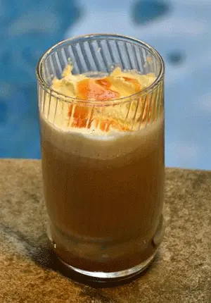 Salted Caramel Iced Coffee with Soy Milk by Chef Arimbi Nimpuno