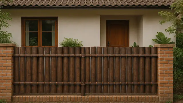 Desain Pagar Bambu Sederhana Depan Rumah/Ilustrasi gambar AI