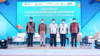 Forum diskusi secara daring, bertema “Ekosistem Pembiayaan Perumahan Menjadi Solusi atas Isu dan Tantangan Perumahan Nasional," Selasa (28/9) di Jakarta.