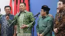 Selain bersilaturahmi, pimpinan MPR RI juga ingin mendengar masukan dari Ketua Umum PKB Muhaimin Iskandar alias Cak Imin terkait sejumlah isu kebangsaan. (Liputan6.com/Angga Yuniar)