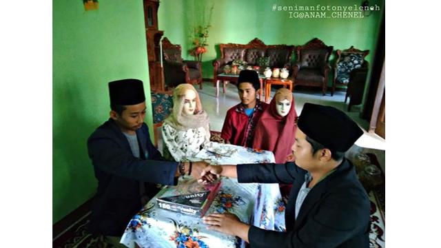 Parodi 4 Foto Imajinasi Jomblo Ini Bikin Geleng-geleng