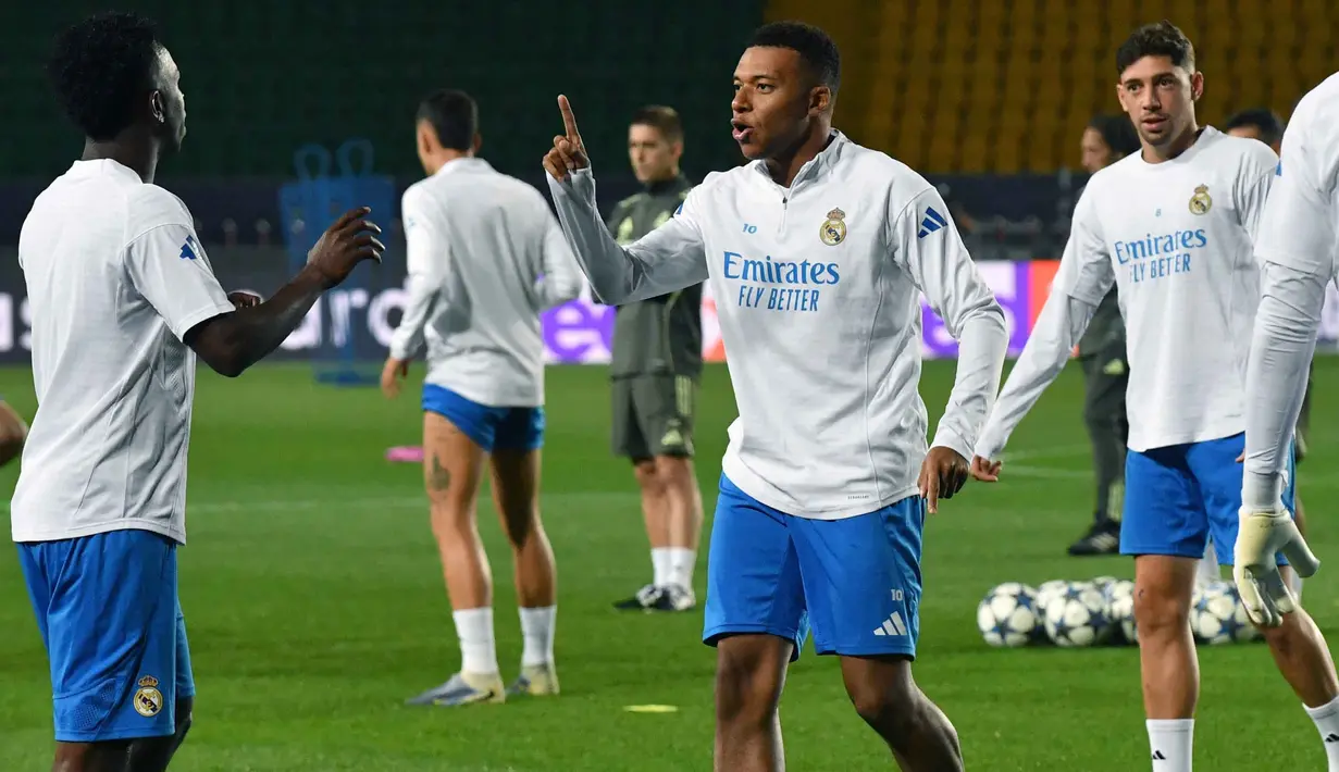 Laga kedua tim akan berlangsung di Stadion Almaty Ortalyk, Almaty, Kazakhstan pada Selasa 30 September 2025, pukul 23.45 WIB. (VYACHESLAV OSELEDKO/AFP)