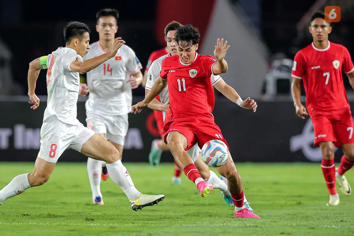 Timnas Indonesia vs Vietnam: Grup F Kualifikasi Piala Dunia 2026 Zona Asia