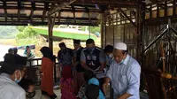 Relawan Edhie Baskoro Yudhoyono (EBY) menggelar acara santunan anak yatim. (Istimewa)