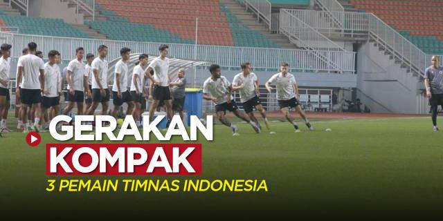 VIDEO: Gerakan Kompak 3 Pemain Timnas Indonesia, Marc Klok, Egy Maulana Vikri, dan Yakob Sayuri