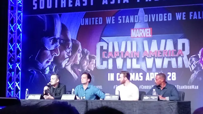 Konferensi pers dan Fanmeeting Captain America: Civil War di Singapura