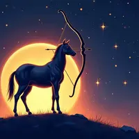 logo ramalan zodiak sagitarius (sumber: AI generated)