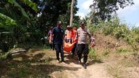 Warga Kebumen tewas terlilit jaring dan tenggelam di Sungai Lukulo. (Foto: Liputan6.com/Humas Polres Kebumen)