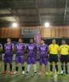 Salah satu rangkaian perayaan ulangtahun Bintang.com dan Bola.com berlangsung meriah di Hanggar pada Sabtu (29/4/2017). Acara ditutup futsal antara eks Timnas dengan selebriti. (Adrian Putra/Bintang.com)