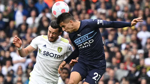 Foto: Aksi Mental Baja Skuat Manchester City Hancurkan Leeds United untuk Tetap Puncaki Klasemen Liga Inggris