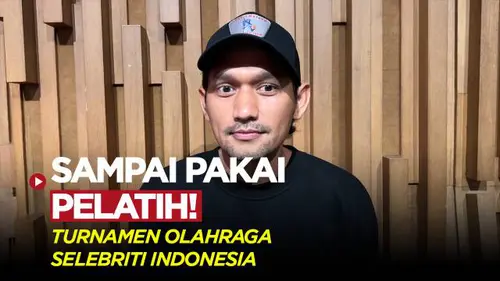 VIDEO: Keseriusan Ibnu Jamil Jelang Pertandingan Tenis di Turnamen Olahraga Selebriti Indonesia