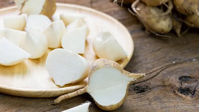 ilustrasi buah bengkoang/unsplash