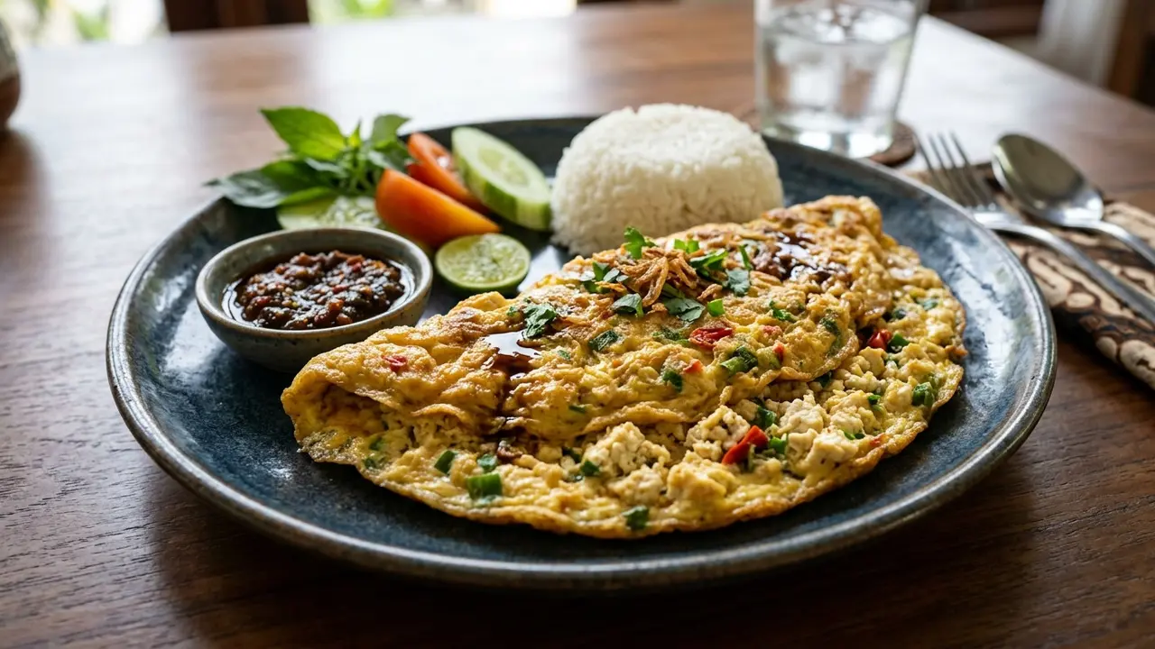 Resep omelet tahu (AI Generated)