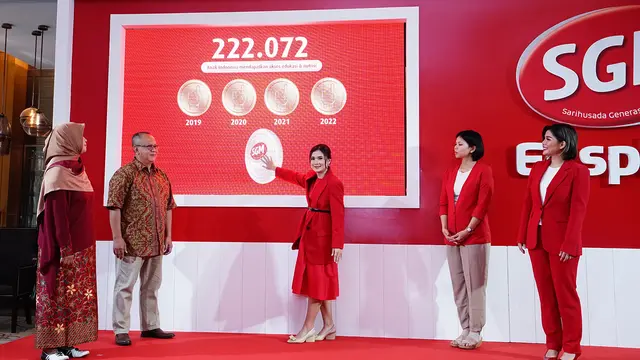 Greysia Polii menghadiri konferensi pers virtual “Tunjuk Tangan untuk Generasi Maju Indonesia” bersama SGM Eksplor, Desember 2022. (Foto: Dok. Inkemaris Indonesia)