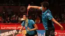 Setelah menang di gim pertama, Tontowi/Liliyana sudah sempat meraih match poit di gim kedua. (Bola.com/Arief Bagus)