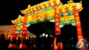  'Jakarta Lantern Festival 2014' digelar Pemda DKI di Lapangan Banteng, Jakpus. Foto diambil pada Jumat (12/12/2014). (Liputan6.com/Andrian M Tunay)