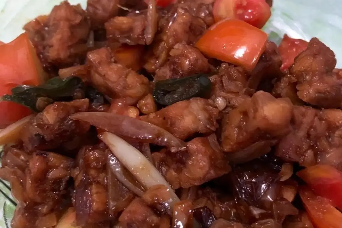 Tempe Orek Saus Tiram