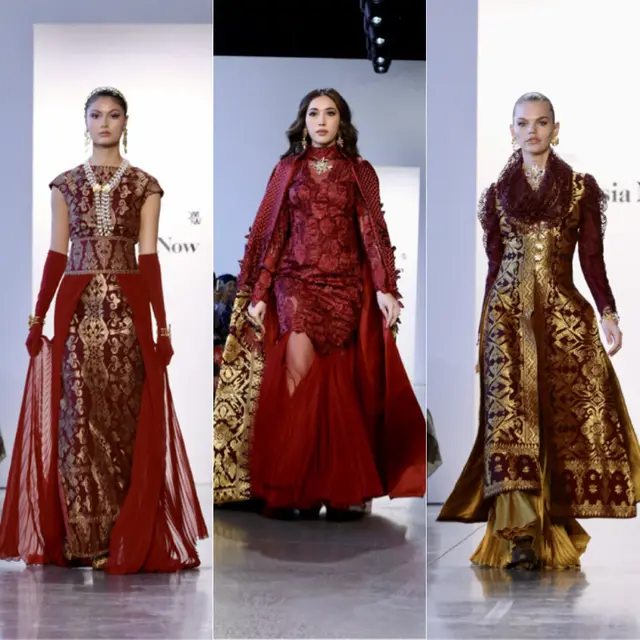 Lenny Hartono Pamer Kain Songket Lewat Koleksinya di New York Fashion Week