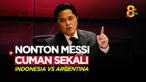 Berita Video jawaban Erick Thohir saat ditanya tiket laga FIFA Matchday antara Timnas Indonesia Vs Argentina