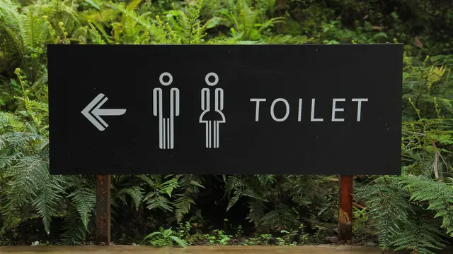 Papan penanda toilet